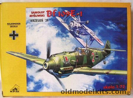 RPM 1/72 BF-109 E-1 Wrzesien 39 plastic model kit